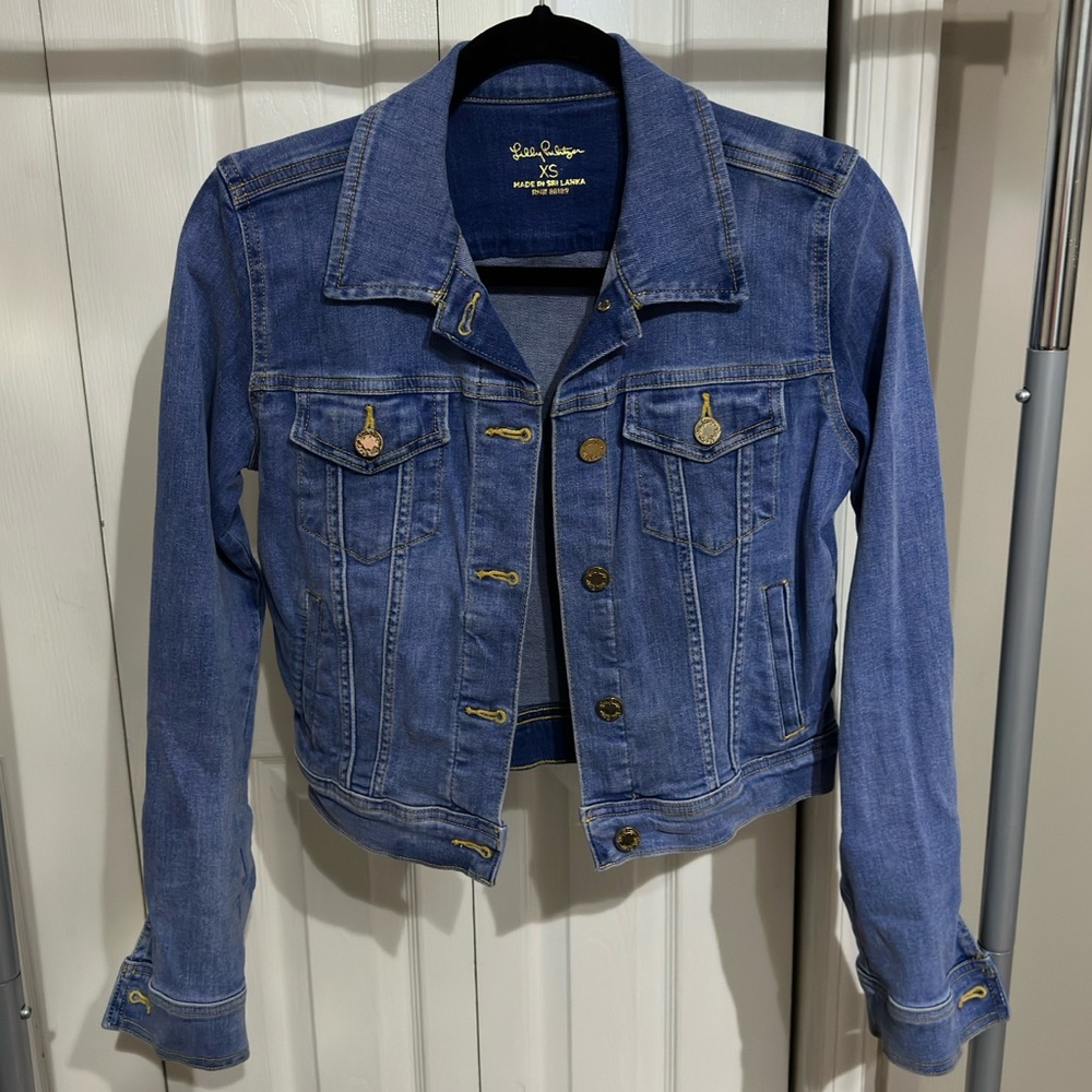 Lilly Pulitzer Seaspray Denim Jacket XS